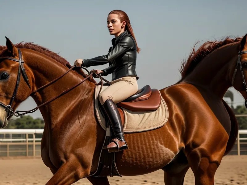 Respiration en équitation et position du cavalier pendant une séance de dressage amateur